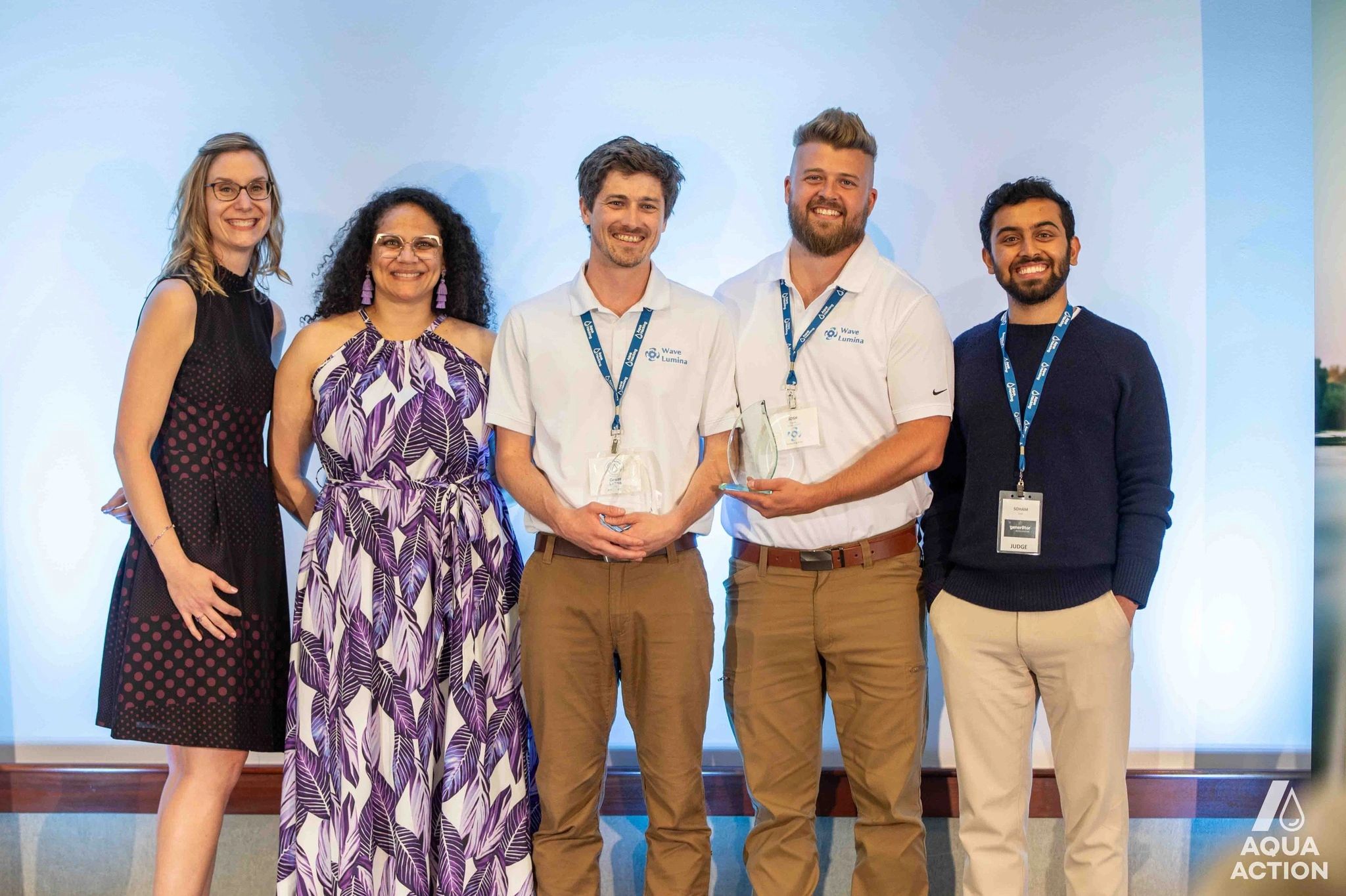 Wave Lumina team receiving recognition at AquaAction 2024